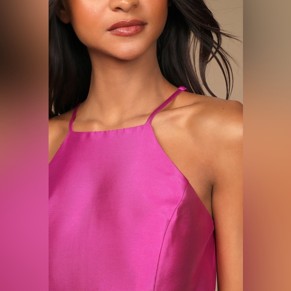 Lulus Broadway Show Magenta High-Low Gown - Picture 6 of 12